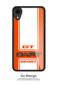 Dodge Dart GT Sport 1969 Emblem Smartphone Case - Racing Stripes - Logo