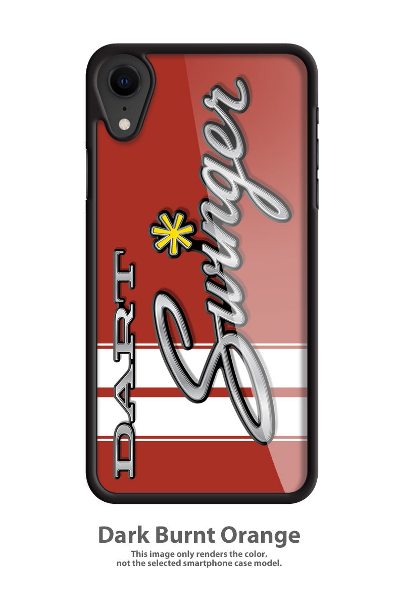 Dodge Dart Swinger 1971 Emblem Smartphone Case - Racing Stripes