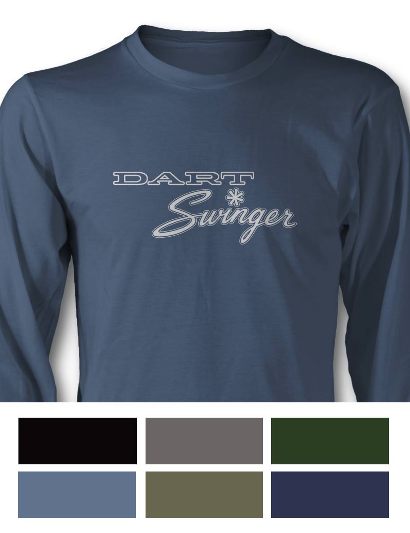 Dodge Dart Swinger 1971 Emblem T-Shirt - Long Sleeves - Emblem