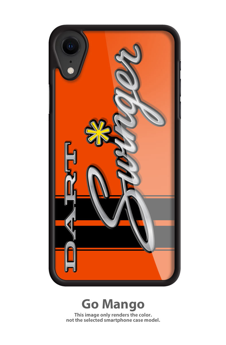 Dodge Dart Swinger 1971 Emblem Smartphone Case - Racing Stripes