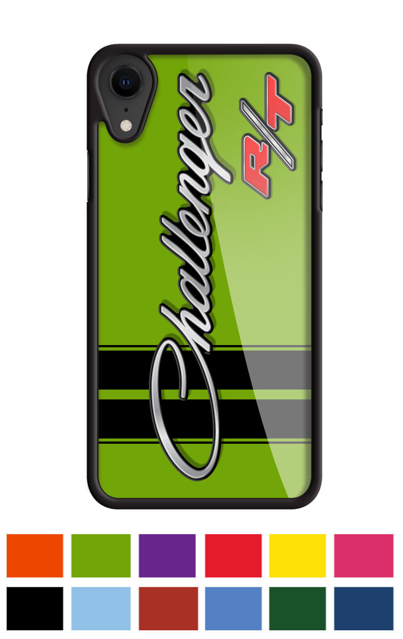 Dodge Challenger RT 1970 - 1974 Emblem Smartphone Case - Racing Stripes