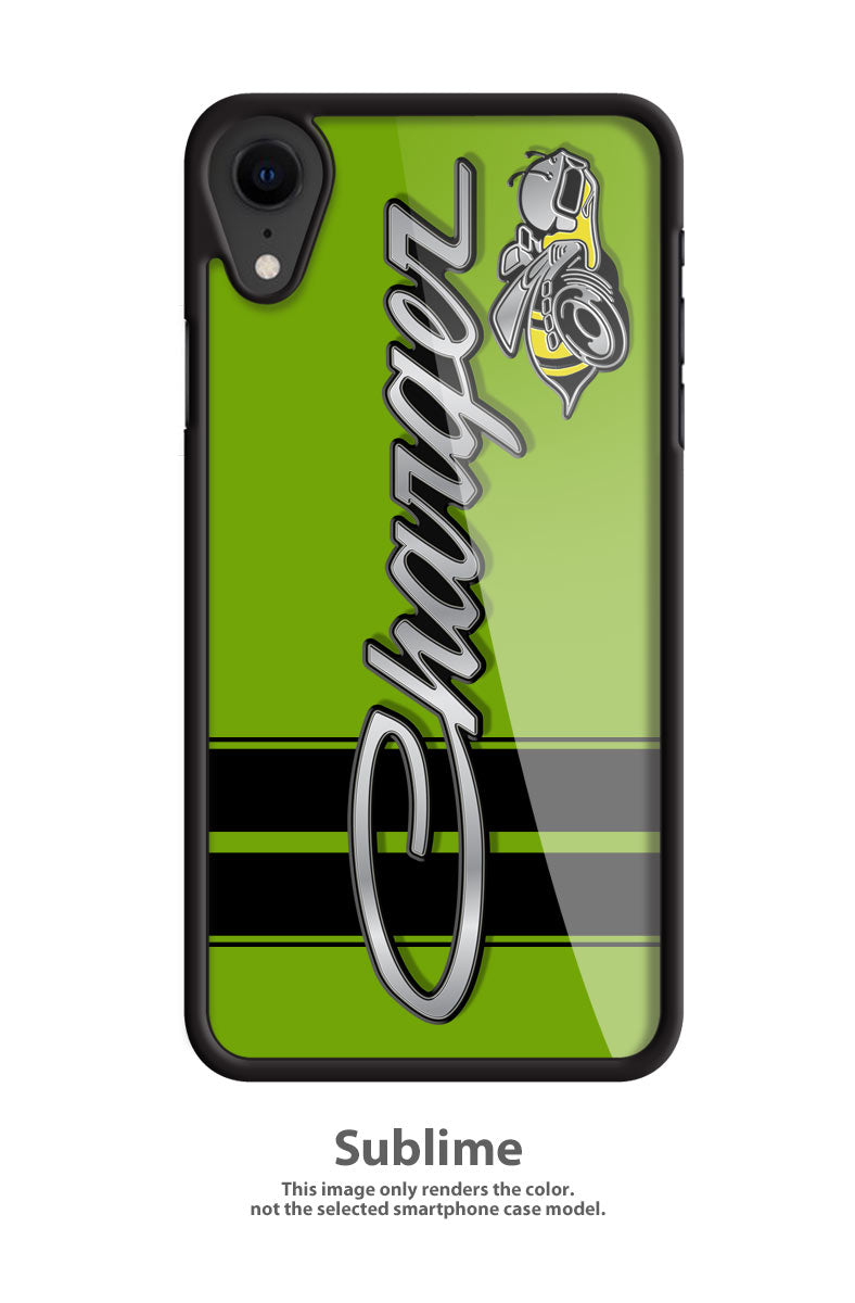 Dodge Charger Super Bee 1971 Emblem Smartphone Case - Racing Stripes