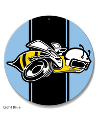 Dodge Super Bee Illustration Novelty Round Aluminum Sign