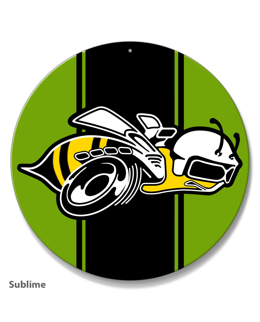 Dodge Super Bee Illustration Novelty Round Aluminum Sign – Legend