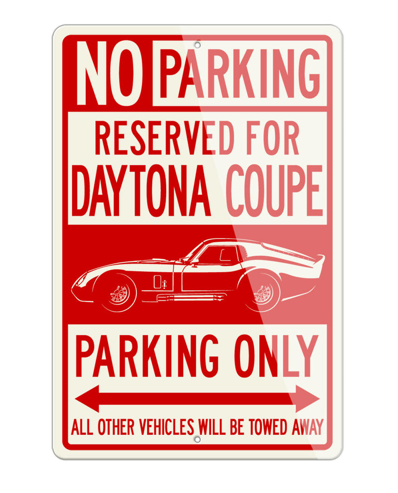 1964 Daytona Coupe Reserved Parking Only Sign