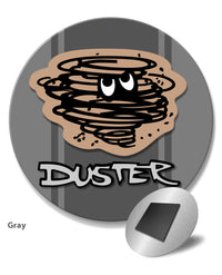 1970 - 1975 Plymouth Duster Emblem Novelty Round Fridge Magnet