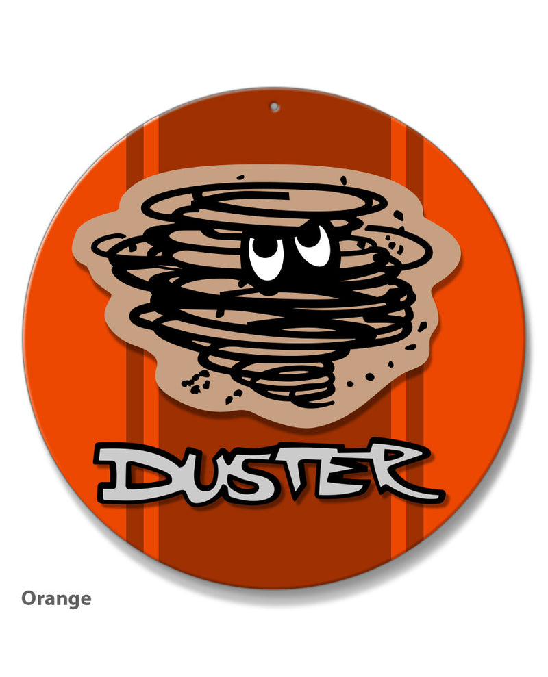 1970 - 1975 Plymouth Duster Emblem Novelty Round Aluminum Sign