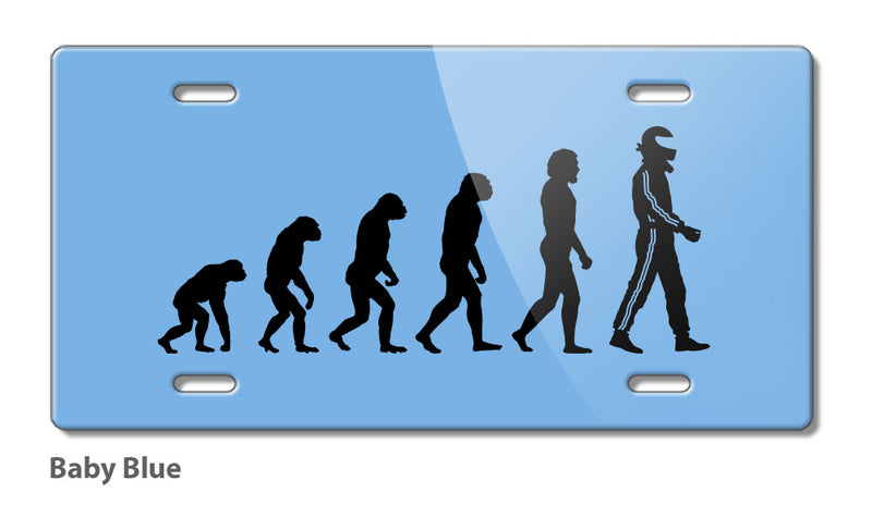 Evolution to Race Novelty License Plate