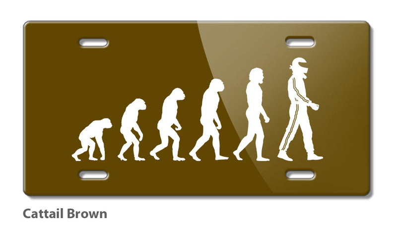 Evolution to Race Novelty License Plate