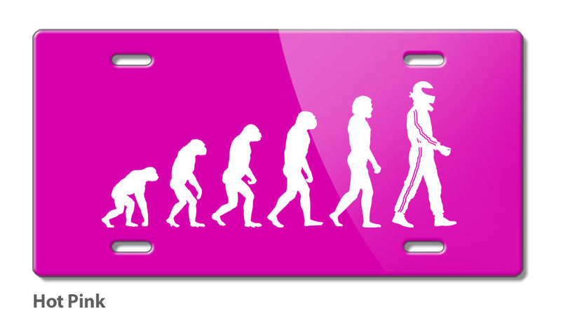 Evolution to Race Novelty License Plate