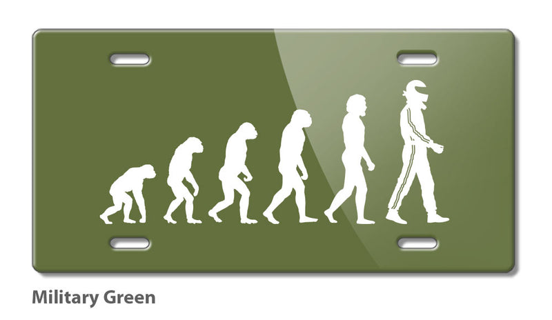 Evolution to Race Novelty License Plate