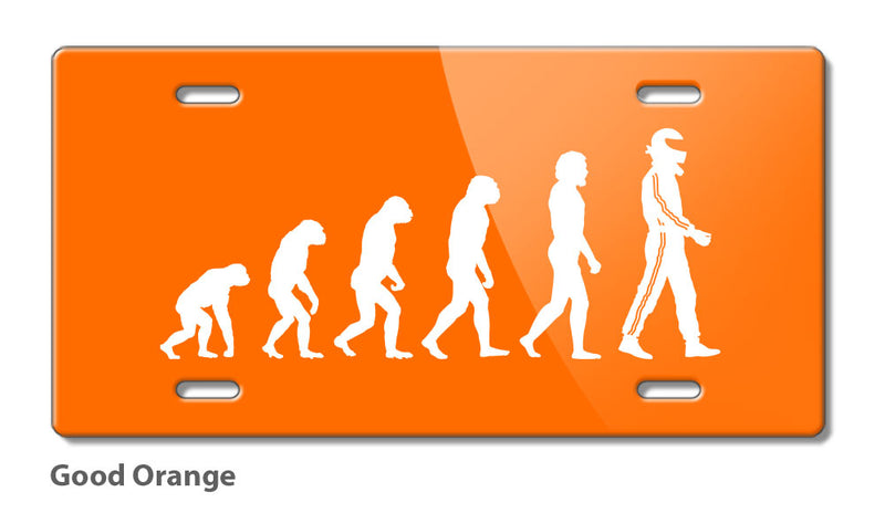 Evolution to Race Novelty License Plate
