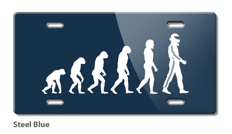 Evolution to Race Novelty License Plate