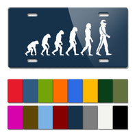 Evolution to Race Novelty License Plate