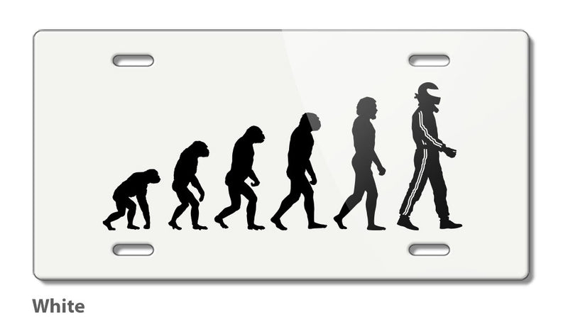 Evolution to Race Novelty License Plate