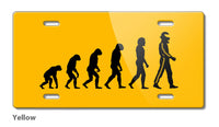 Evolution to Race Novelty License Plate