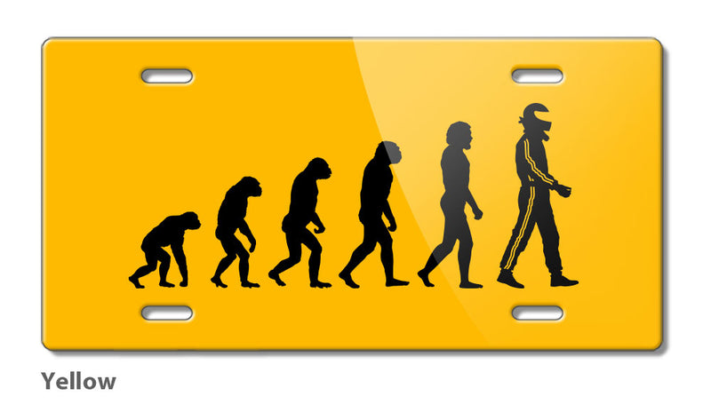 Evolution to Race Novelty License Plate