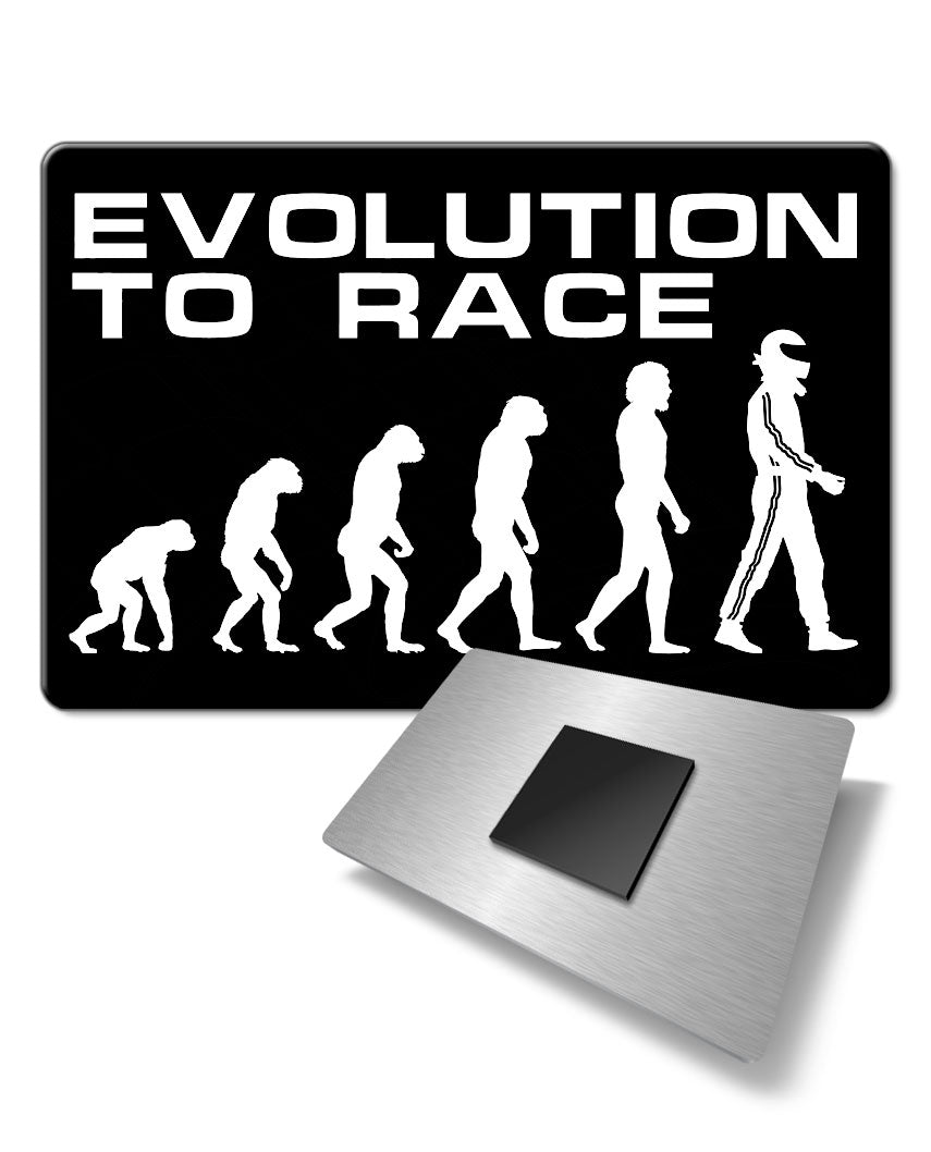 Evolution to Race - Fridge Magnet