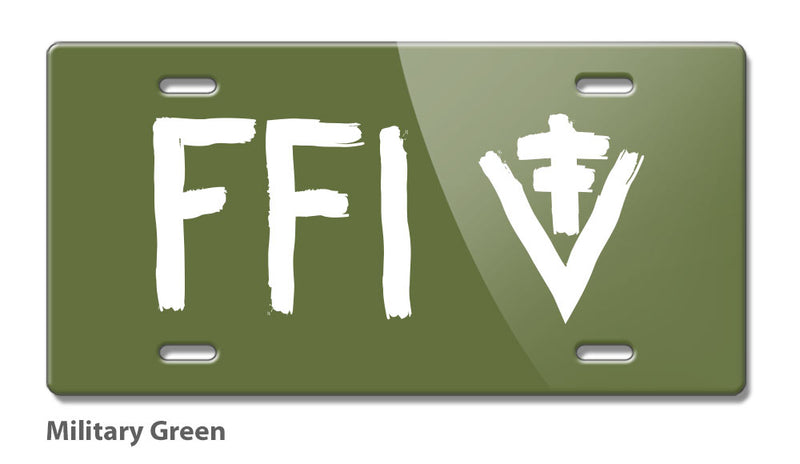 Forces françaises de l'Intérieur FFI Emblem Novelty License Plate