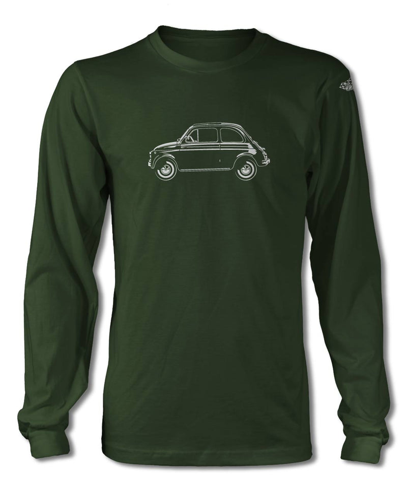 Fiat 500 T-Shirt - Long Sleeves - Side View