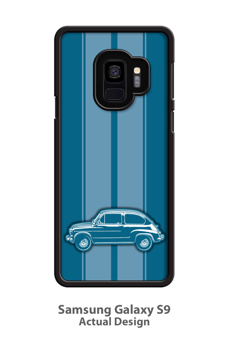 Fiat 600 Two Doors Coupe Smartphone Case - Racing Stripes