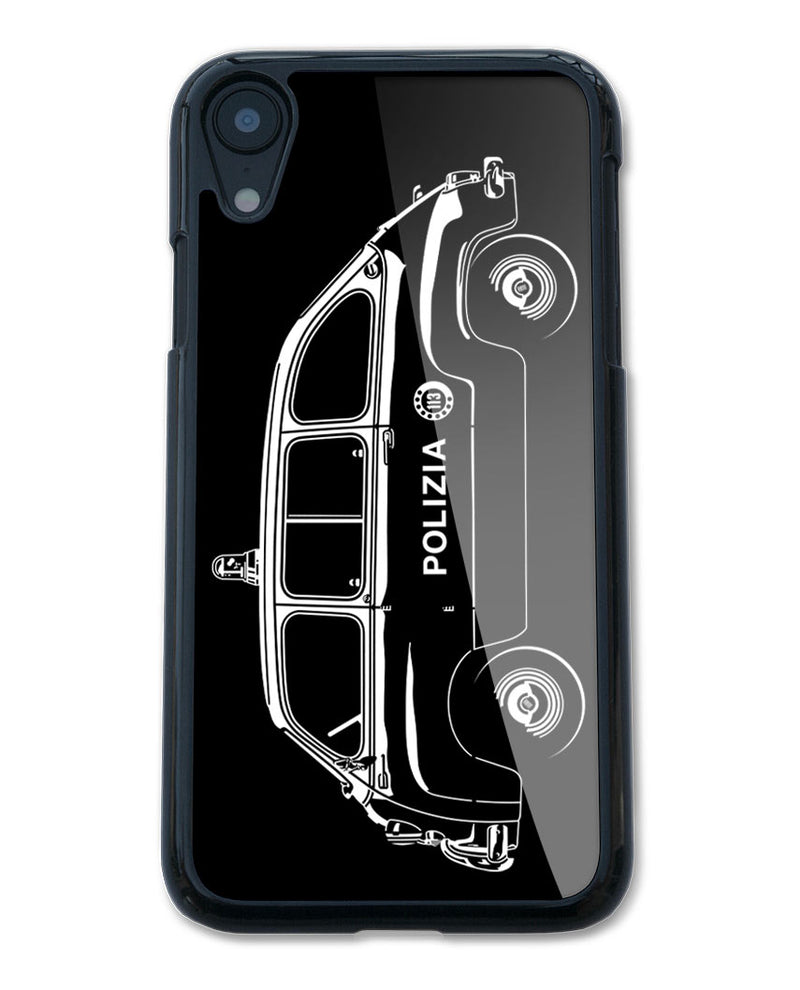 FIAT 600 Multipla Italian Polizia (police) 1956 - 1969 Smartphone Case - Side View