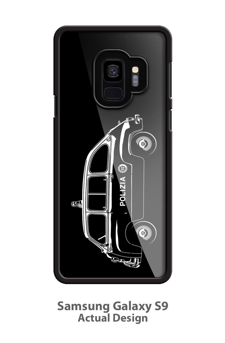 FIAT 600 Multipla Italian Polizia (police) 1956 - 1969 Smartphone Case - Side View