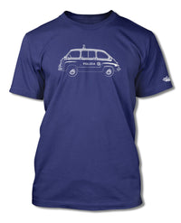 FIAT 600 Multipla Italian Polizia (police) 1956 - 1969 T-Shirt - Men - Side View