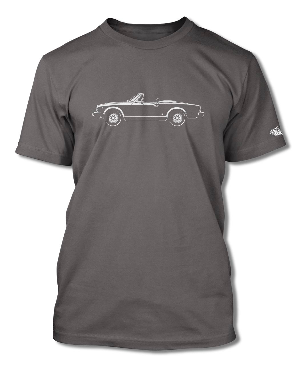 Fiat 124 Sport Spider Convertible 1974 - 1982 T-Shirt - Men - Side