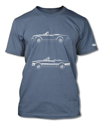 Fiat 124 Sport Spider Convertible 1974 - 1982 T-Shirt - Men - Side View