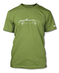 Fiat 124 Sport Spider Convertible 1974 - 1982 T-Shirt - Men - Side View