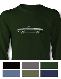 Fiat 850 Convertible Spider Long Sleeve T-Shirt - Side View