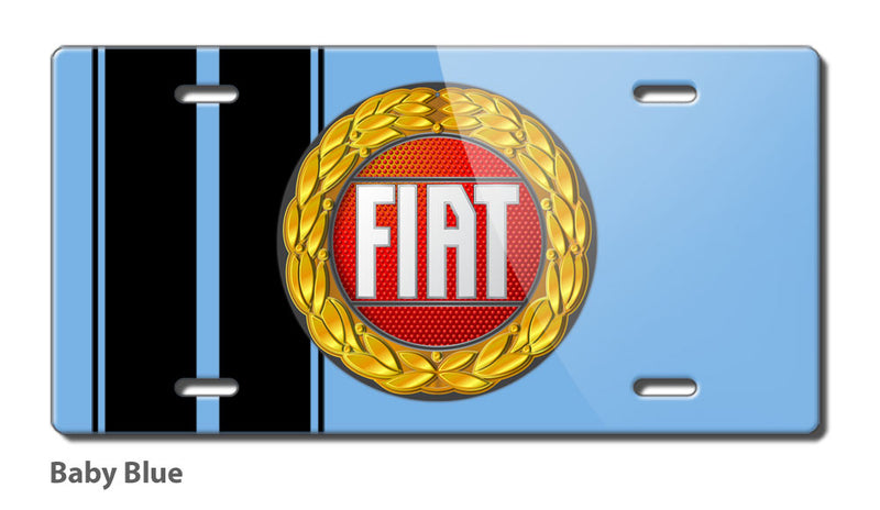 Fiat 1966 - 1967 Emblem Novelty License Plate