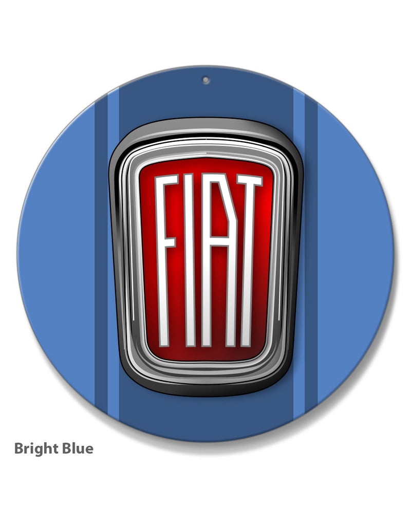 Fiat 1959 - 1965 Emblem Round Aluminum Sign