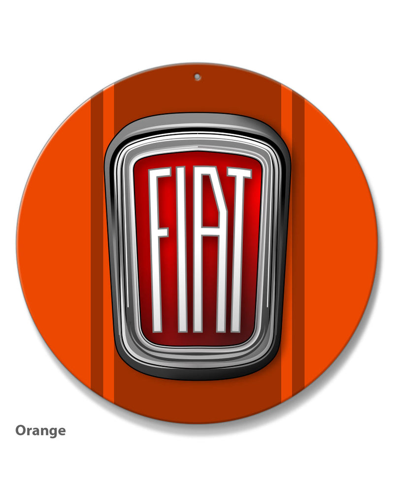 Fiat 1959 - 1965 Emblem Round Aluminum Sign