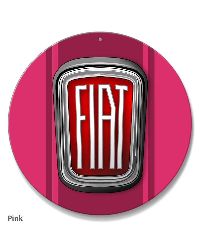 Fiat 1959 - 1965 Emblem Round Aluminum Sign