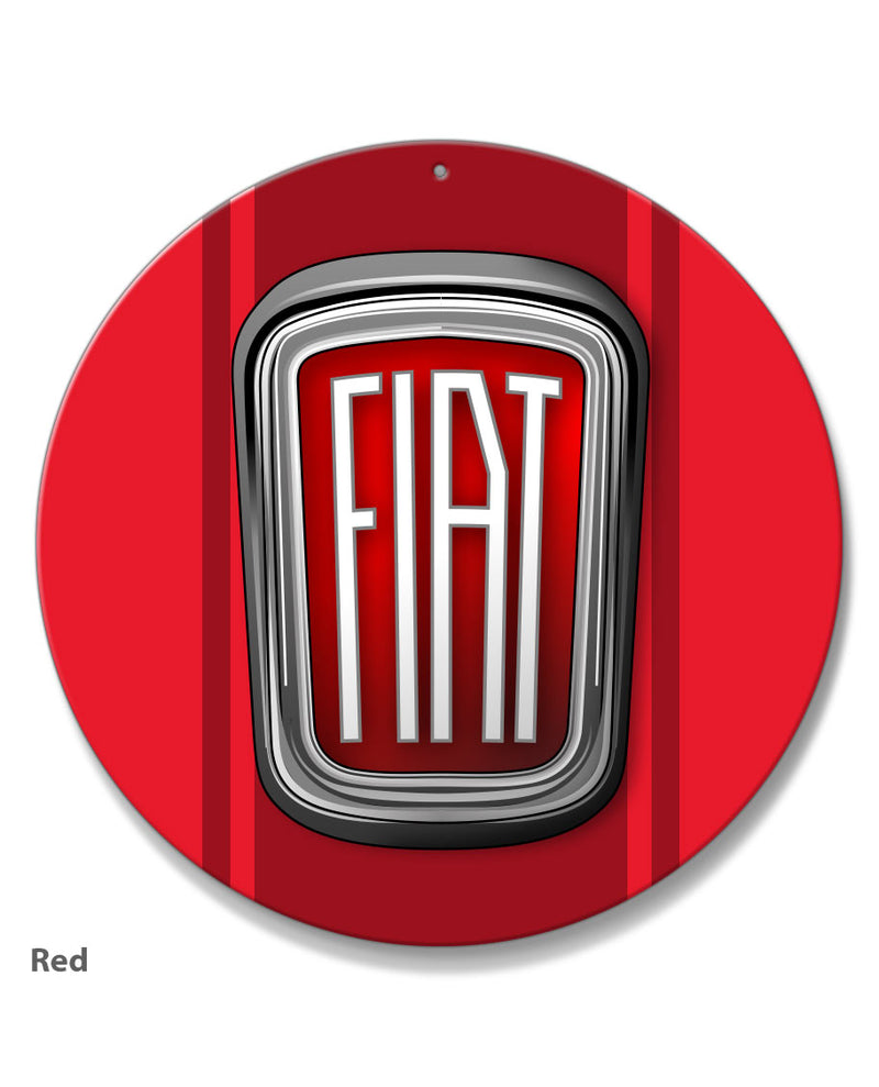 Fiat 1959 - 1965 Emblem Round Aluminum Sign