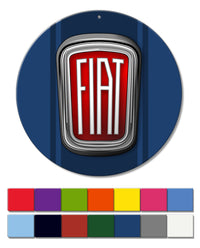 Fiat 1959 - 1965 Emblem Round Aluminum Sign