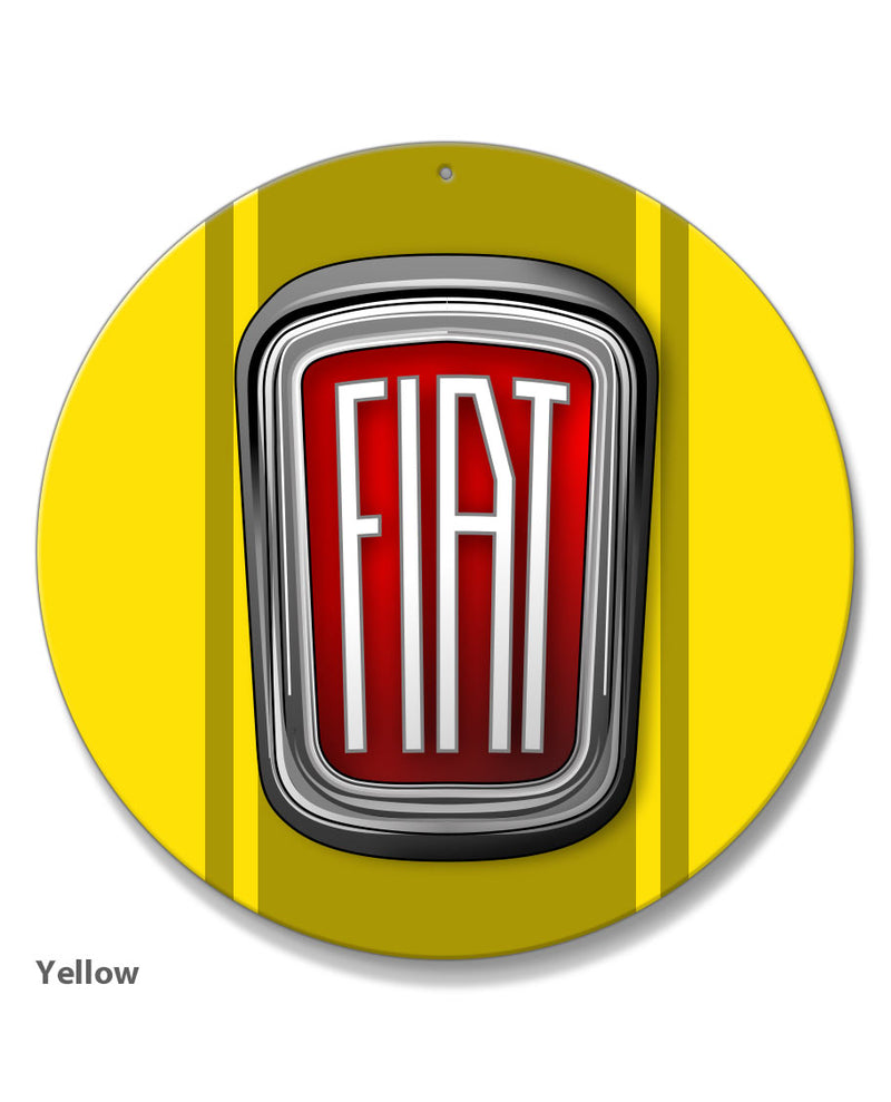 Fiat 1959 - 1965 Emblem Round Aluminum Sign