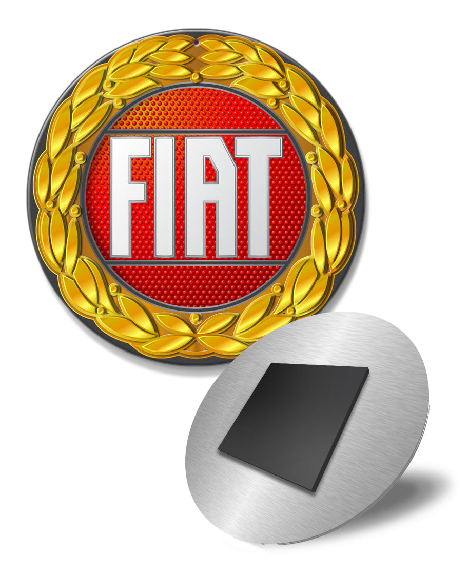 Fiat 1966 - 1967 Emblem Round Fridge Magnet