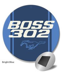 BOSS 302 c.i. V8 Engine Emblem 1969 - 1970 Round Fridge Magnet