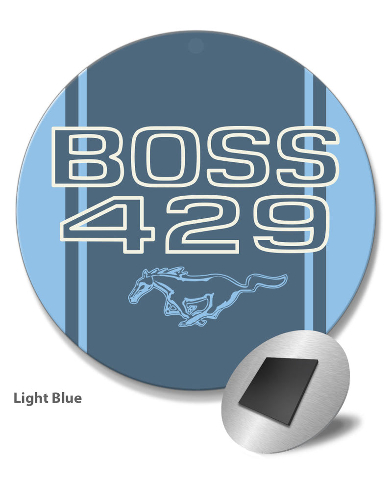 BOSS 429 c.i. V8 Engine Emblem 1969 - 1970 Round Fridge Magnet