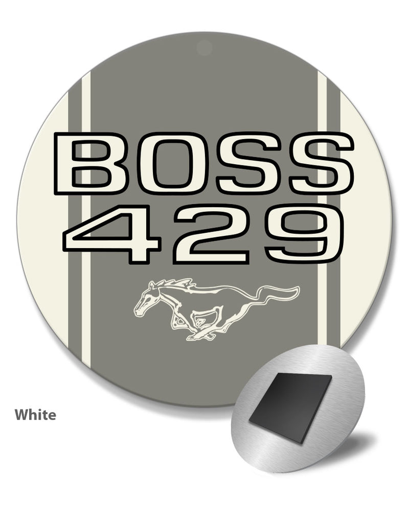 BOSS 429 c.i. V8 Engine Emblem 1969 - 1970 Round Fridge Magnet