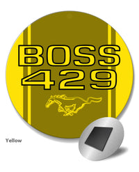 BOSS 429 c.i. V8 Engine Emblem 1969 - 1970 Round Fridge Magnet