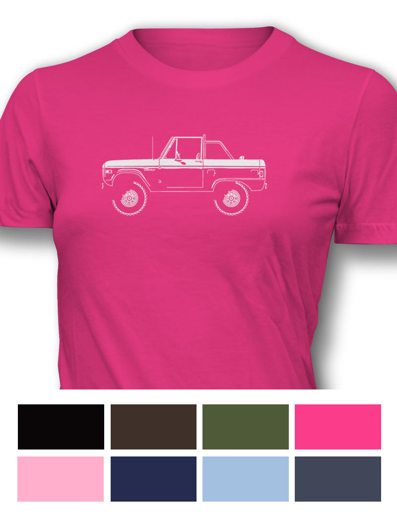 1966 Ford Bronco 4x4 Women T-Shirt - Side View