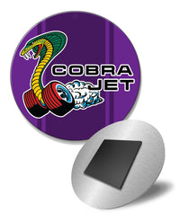 Cobra Jet Snake Emblem 1968 - 1969 Round Fridge Magnet