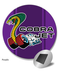 Cobra Jet Snake Emblem 1968 - 1969 Round Fridge Magnet