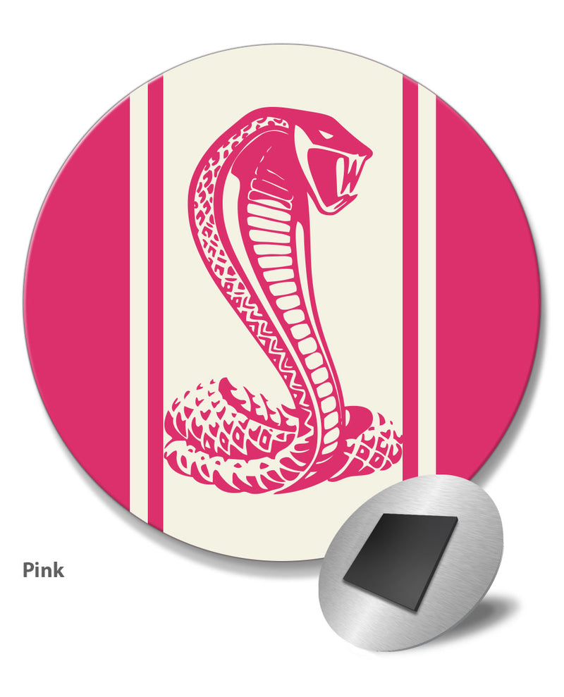 Cobra Snake Emblem Round Fridge Magnet