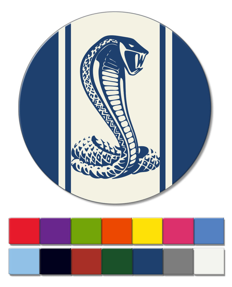 Cobra Snake Emblem Round Fridge Magnet