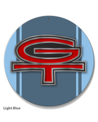 Ford GT Emblem from 1965 Round Aluminum Sign